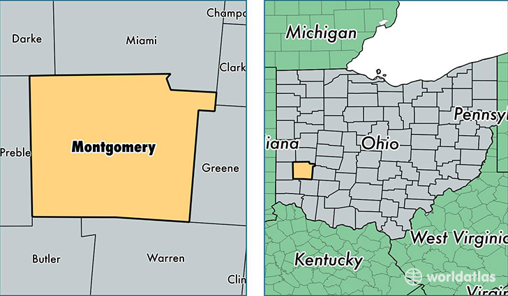 montgomery-county-ohio map